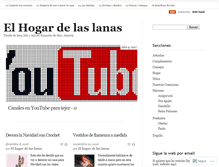 Tablet Screenshot of elhogardelaslanas.com